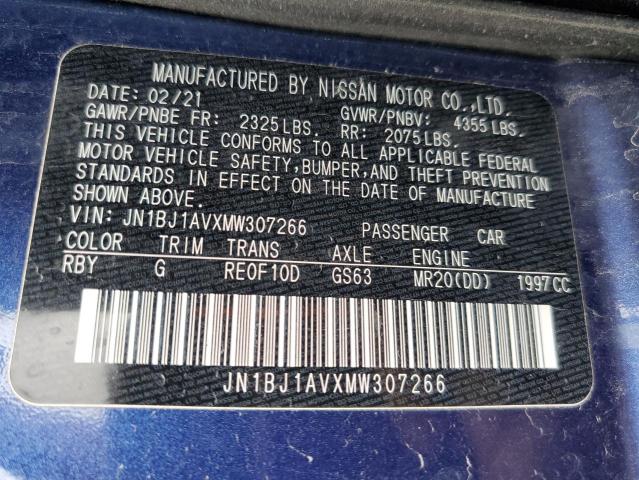2021 NISSAN ROGUE SPOR - JN1BJ1AVXMW307266