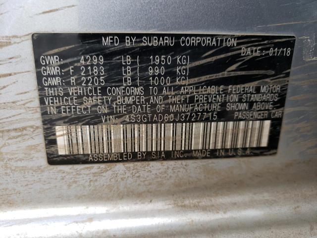 4S3GTAD60J3727715 Subaru Impreza Premium Plus