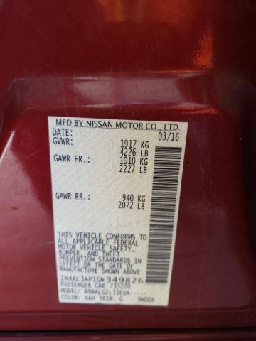 1N4AL3AP1GN349826 Nissan ALTIMA 2.5