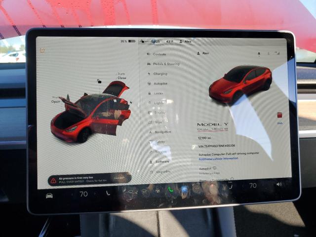 7SAYGDEF6NF400336 Tesla Model Y