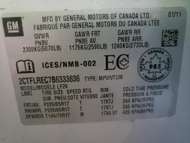 2CTFLREC7B6333836 GMC Terrain Sle
