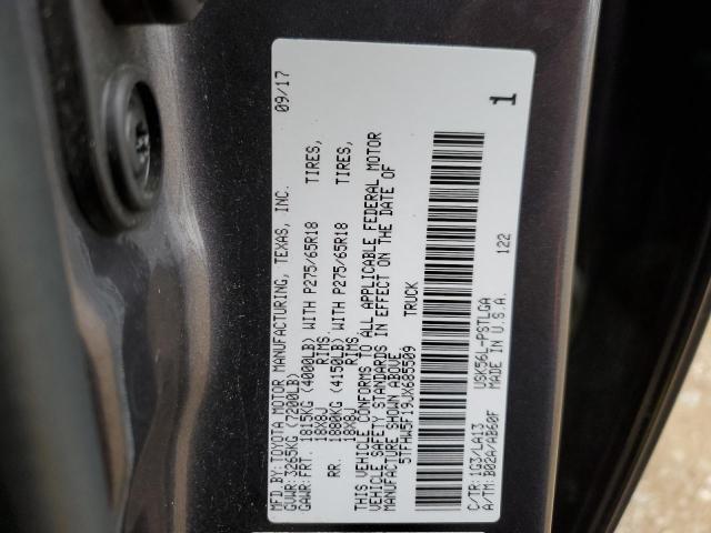 2018 TOYOTA TUNDRA CRE 5TFHW5F19JX685509