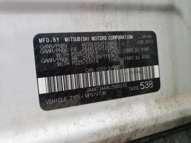 2020 MITSUBISHI ECLIPSE CR - JA4AT3AA8LZ600232