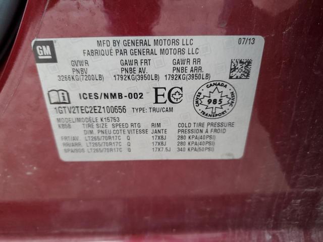 1GTV2TEC2EZ100656 GMC Sierra K1500