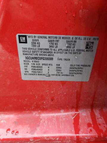 2015 CHEVROLET SILVERADO2 3GCUKREC6FG399388