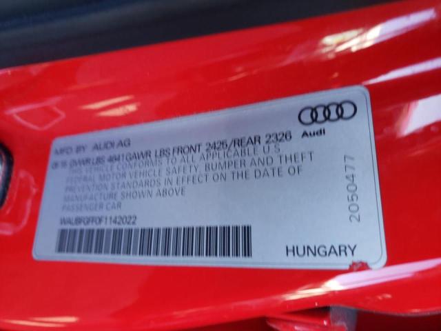 2015 AUDI S3 PREMIUM WAUBFGFF0F1142022