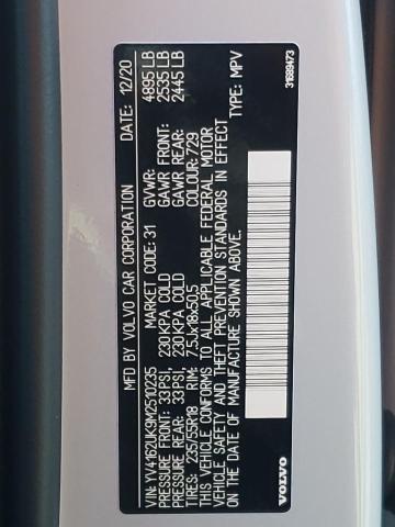 YV4162UK9M2510235 Volvo XC40