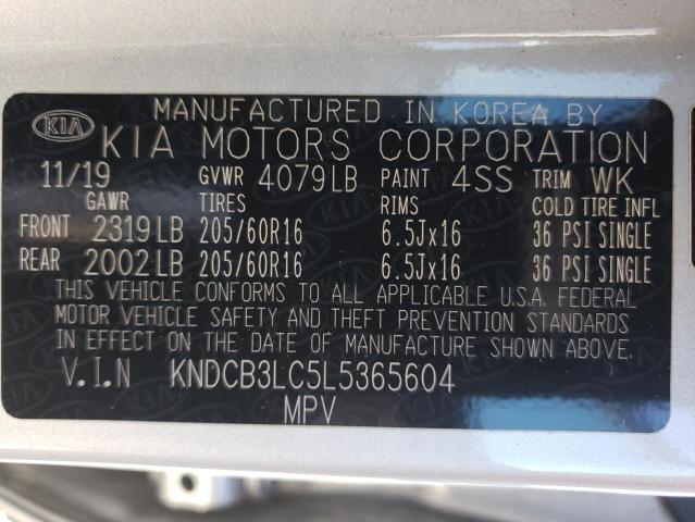 KNDCB3LC5L5365604 KIA NIRO LX