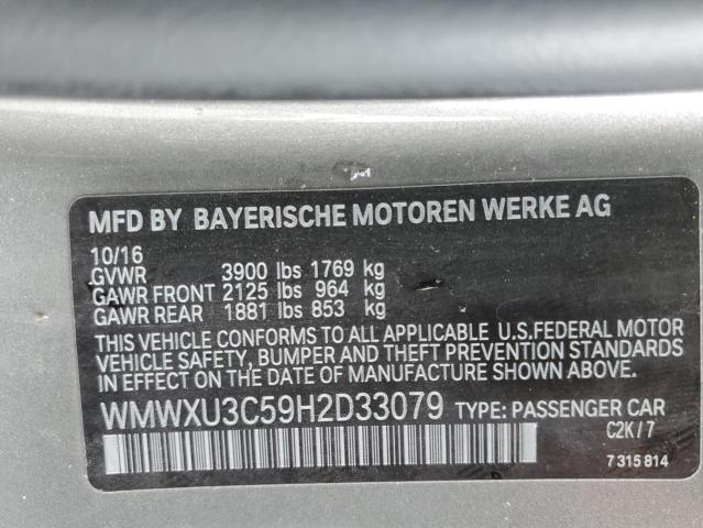 WMWXU3C59H2D33079 Mini Cooper