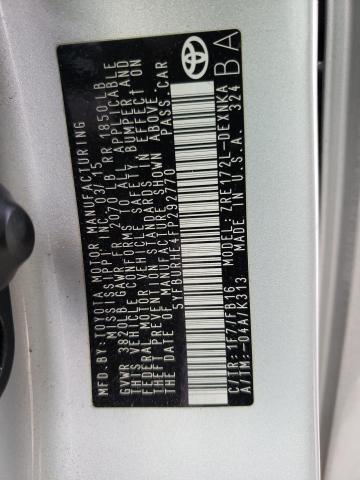 2015 TOYOTA COR - 5YFBURHE4FP292770