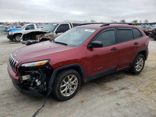 Salvage cars for sale from Copart Sikeston, MO: 2017 Jeep Cherokee Sport