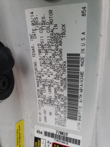 5TFNX4CN3EX038742 Toyota TACOMA