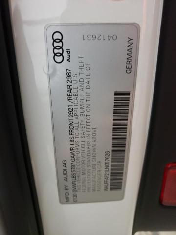 2020 AUDI S6 PRESTIG WAUFFAF21LN057626