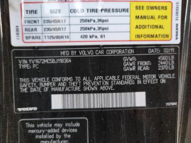 YV1672MC5BJ118364 Volvo C70