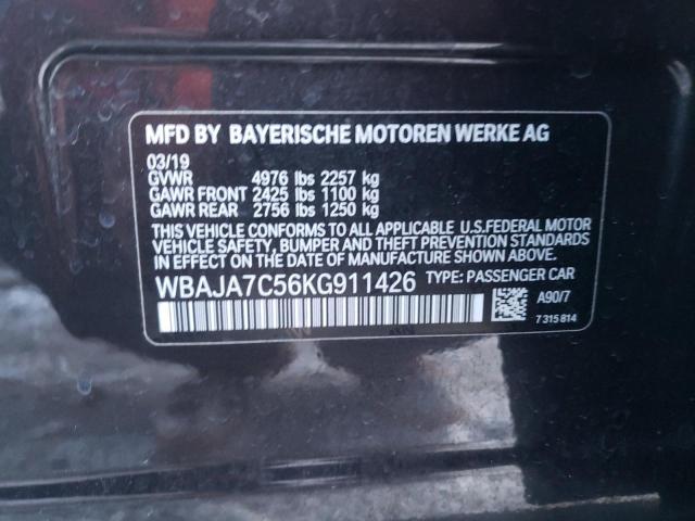 2019 BMW 530 XI - WBAJA7C56KG911426