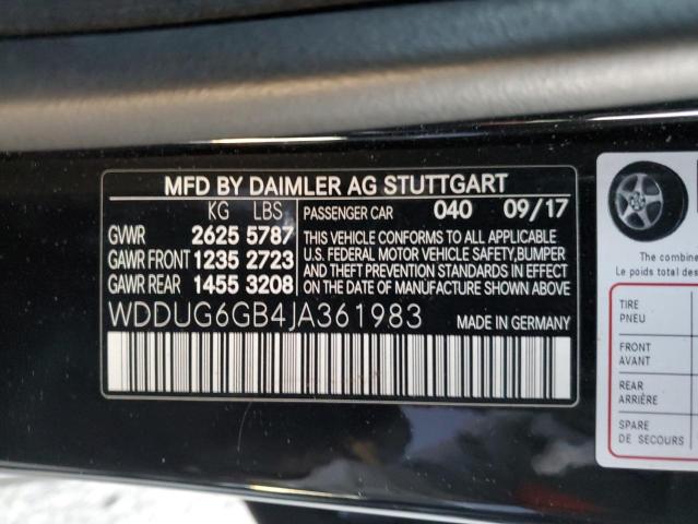 2018 MERCEDES-BENZ S 450 - WDDUG6GB4JA361983