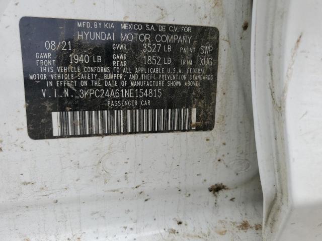 2022 HYUNDAI ACCENT SE - 3KPC24A61NE154815