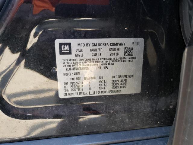 2016 BUICK ENCORE SPO - KL4CJ1SM0GB599829