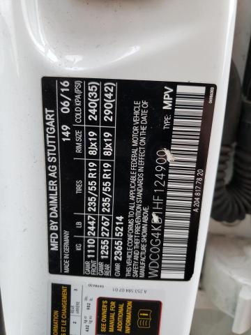 2017 MERCEDES-BENZ GLC 300 4M - WDC0G4KB1HF124900