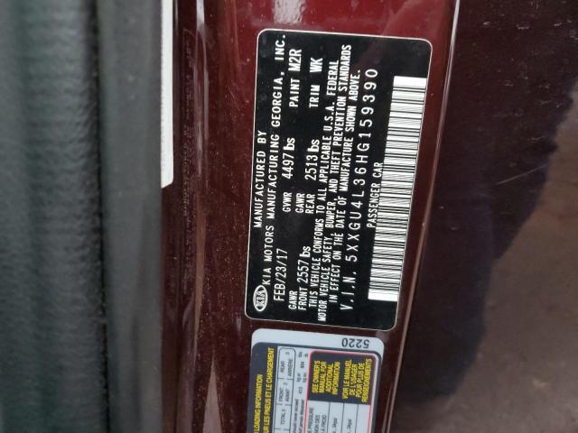 5XXGU4L36HG159390 KIA OPTIMA EX