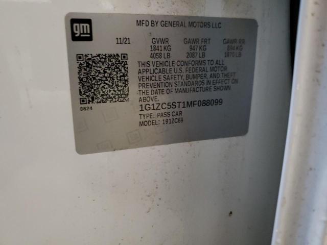 2021 CHEVROLET MALIBU LS - 1G1ZC5ST1MF088099