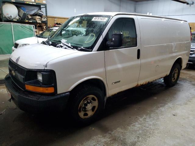 Salvage cars for sale from Copart Kincheloe, MI: 2006 Chevrolet Express G2