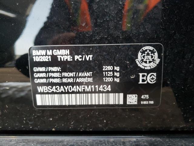 2022 BMW M3 COMPETI WBS43AY04NFM11434