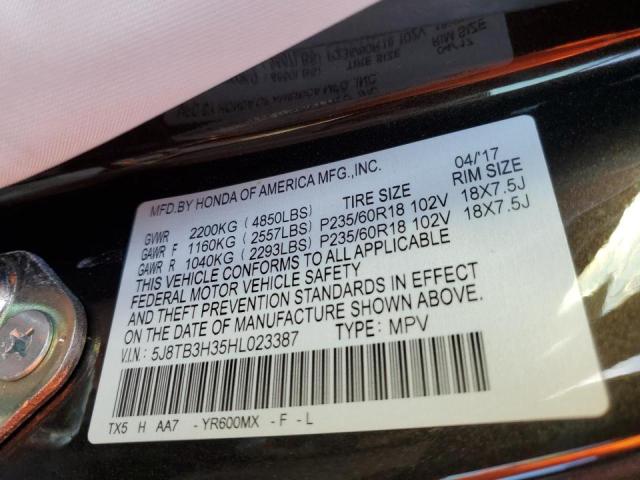 5J8TB3H35HL023387 Acura RDX