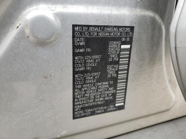 2015 NISSAN ROGUE S - KNMAT2MT6FP578647