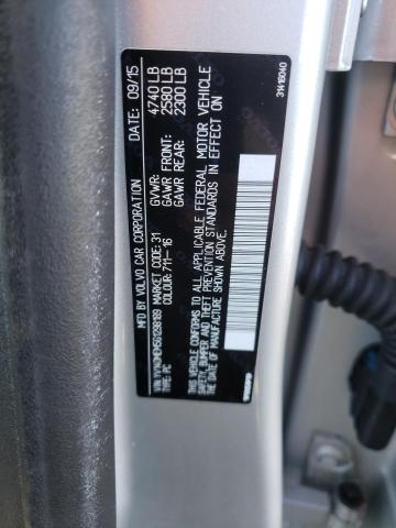 2016 VOLVO V60 T5 PLA YV140MEM5G1298189