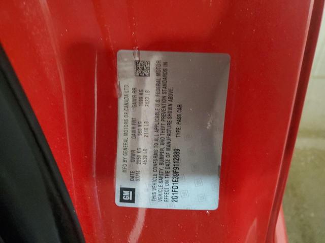 2015 CHEVROLET CAMARO LT - 2G1FD1E39F9112889