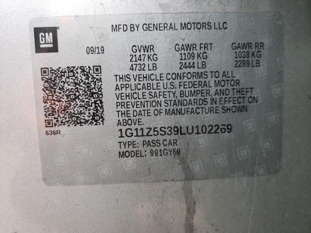 2020 CHEVROLET IMPALA LT - 1G11Z5S39LU102269