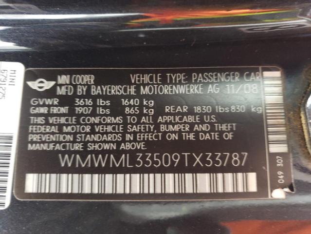 WMWML33509TX33787 Mini Cooper
