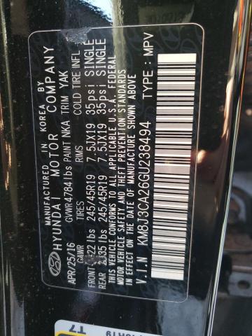 2016 HYUNDAI TUCSON LIM - KM8J3CA26GU238494