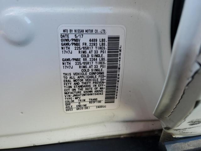 JN8AT2MT6HW154043 Nissan ROGUE S