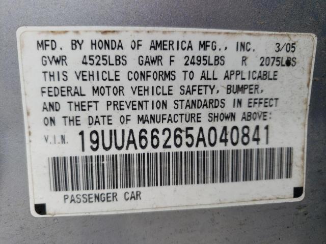 19UUA66265A040841 Acura TL