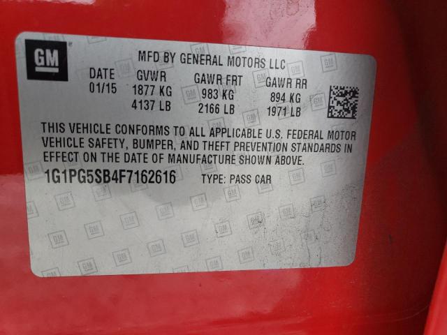 2015 CHEVROLET CRUZE LTZ - 1G1PG5SB4F7162616