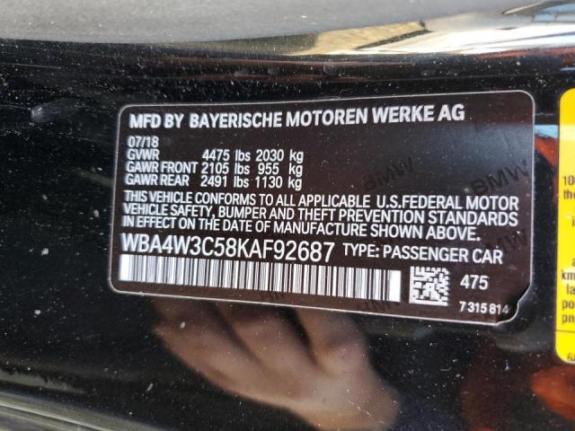 WBA4W3C58KAF92687 BMW 4 Series
