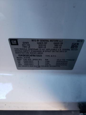 2015 CHEVROLET TAHOE SPEC 1GNSK3EC4FR673523