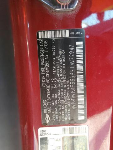 WMWMF33599TW72947 Mini Cooper