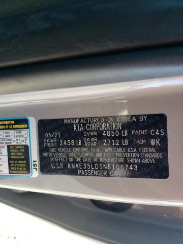KNAE35LD1N6106743 KIA Stinger Gt Line
