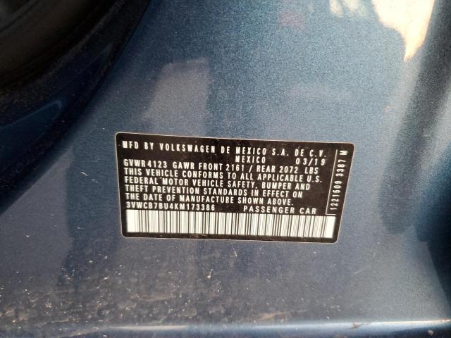 2019 VOLKSWAGEN JETTA S - 3VWCB7BU4KM173386