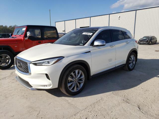 Salvage cars for sale from Copart Apopka, FL: 2021 Infiniti QX50 Luxe