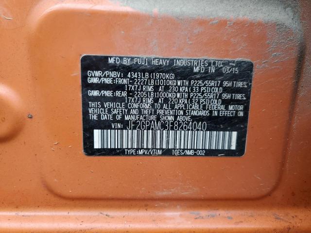JF2GPAMC3F8264040 Subaru Xv Crosstrek 2.0 Limited