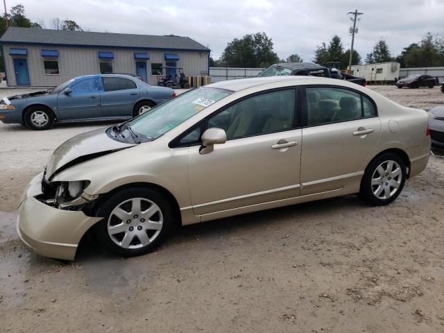 Salvage cars for sale from Copart Midway, FL: 2008 Honda Civic LX