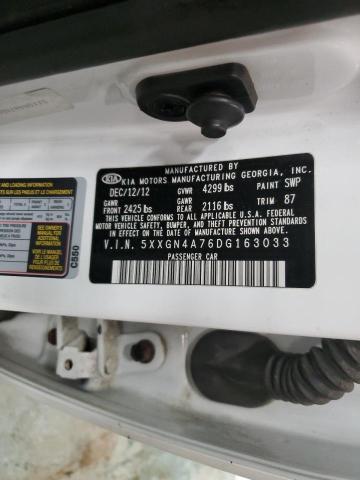 5XXGN4A76DG163033 KIA OPTIMA EX