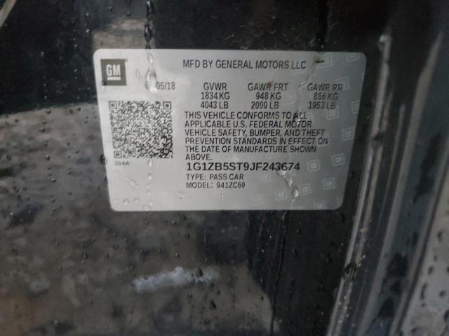 2018 CHEVROLET MALIBU LS - 1G1ZB5ST9JF243674