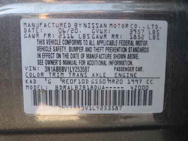 3N1AB8BV1LY253587 Nissan SENTRA S