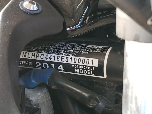 2014 HONDA CBR500 R - MLHPC4418E5100001