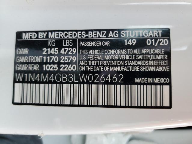 2020 MERCEDES-BENZ GLB 250 - W1N4M4GB3LW026462